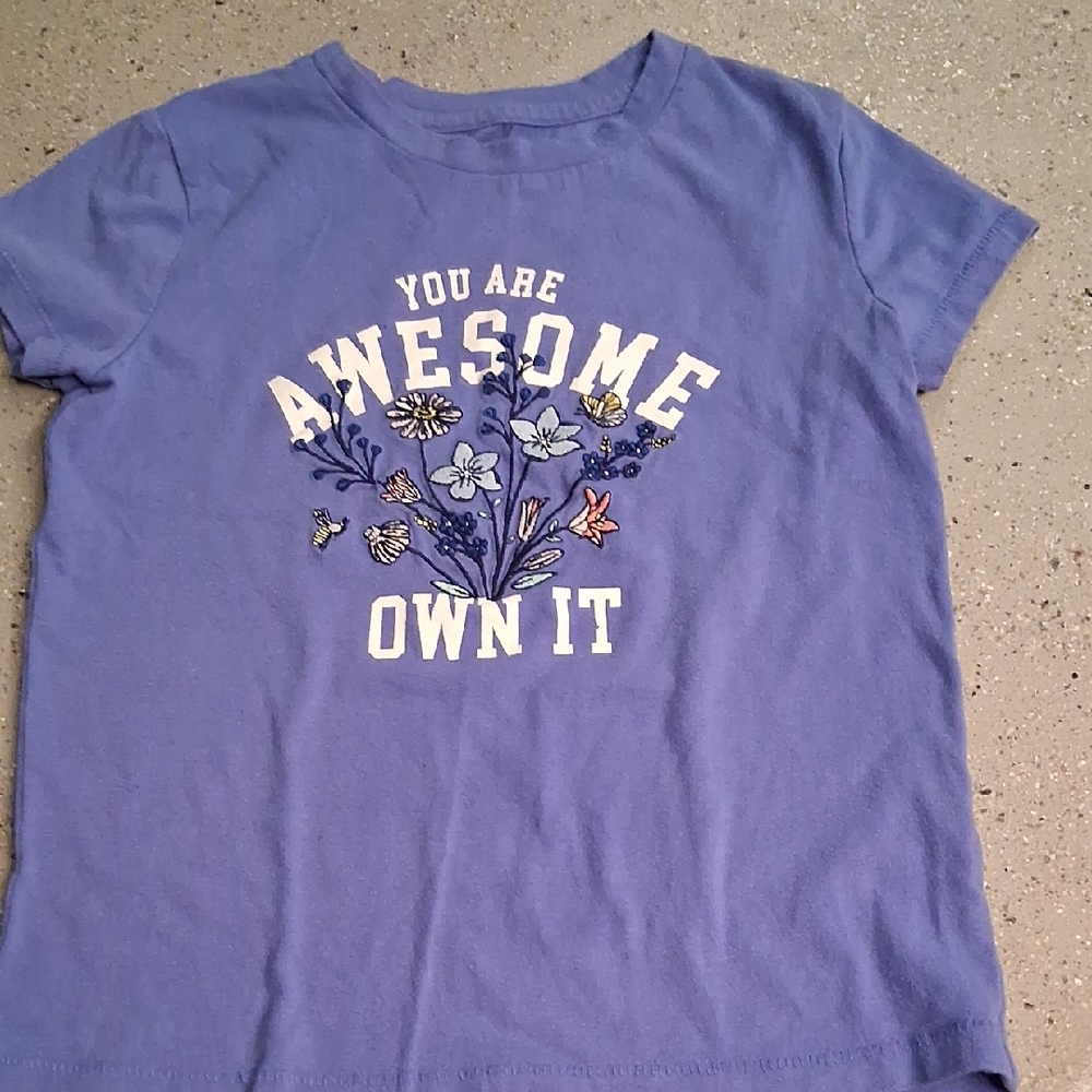 Awesome Graphic Kids' Tee in Blue